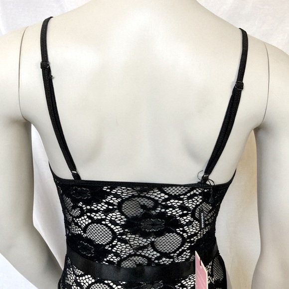 Sugarains Women’s Sexy Lingerie Size Small Beautiful Teddy Crafted Floral Lace - Picture 7 of 8